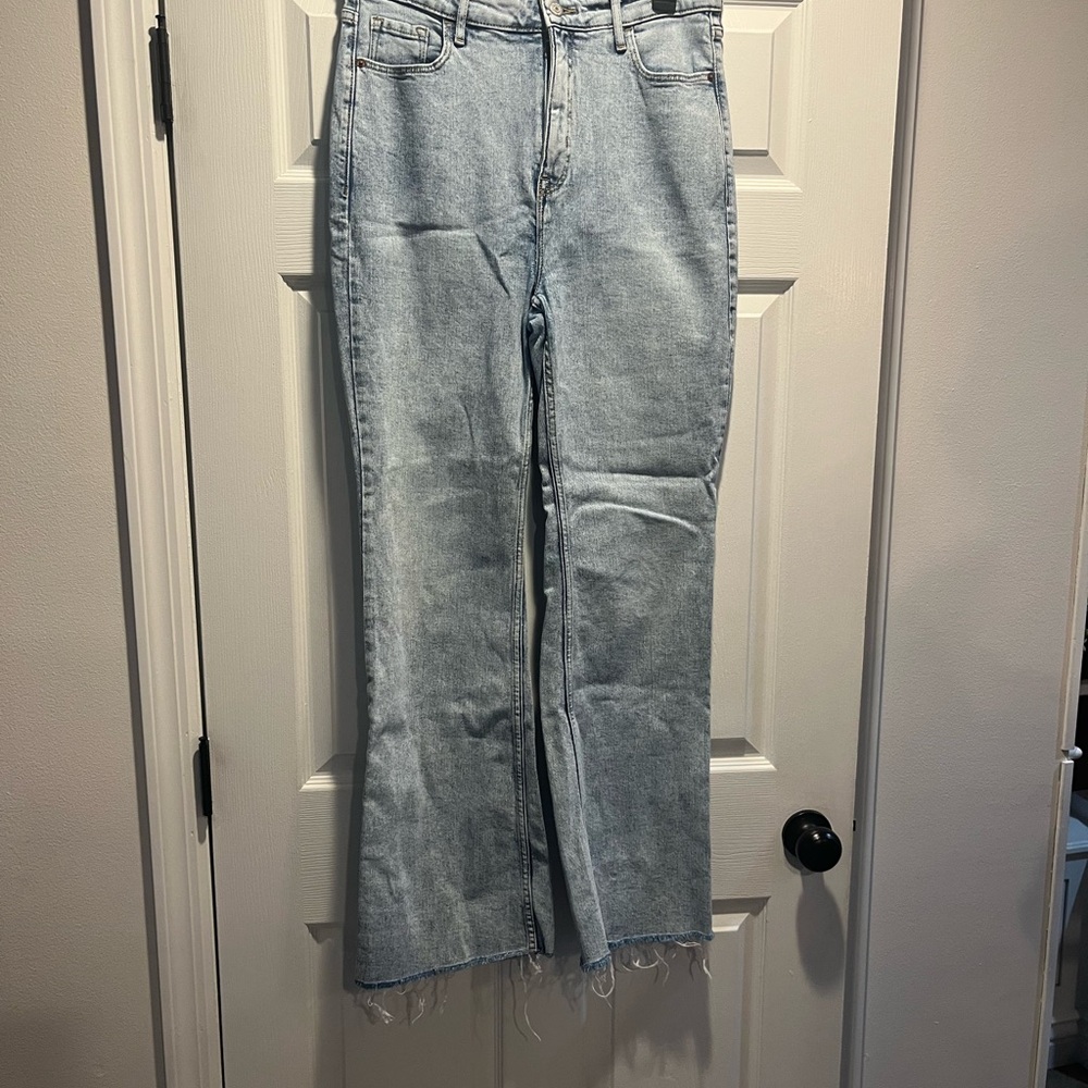 Old Navy Blue Flare Wide Leg Jeans